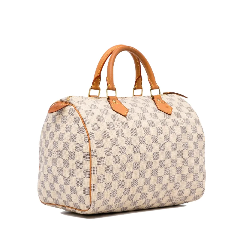 Louis Vuitton bags with a zip - around closure for enhanced securityLouis Vuitton Damier Azur Speedy 30 (P5jYVD)