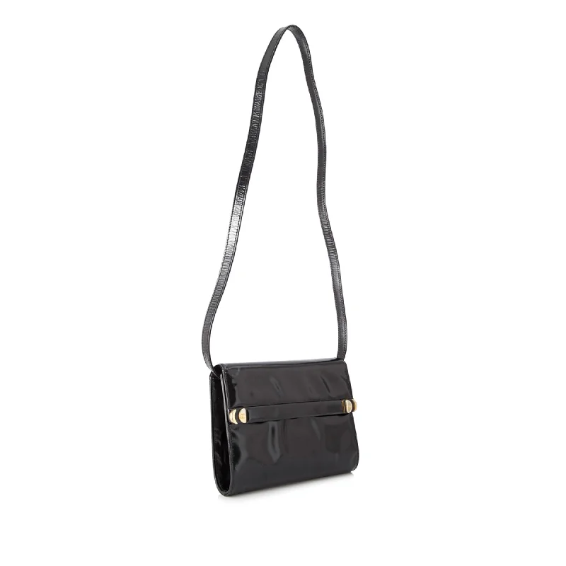 Ladies Gucci shoulder bags with a tassel decorationGucci Patent Leather Crossbody Bag (SHG-SF1CzA)