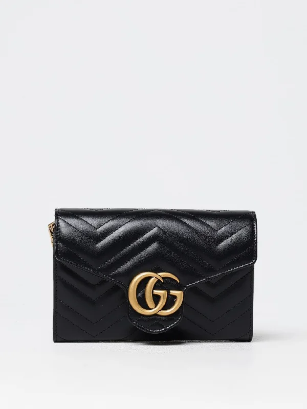 Women Gucci Sylvie bags with a leather - wrapped handleGucci Mini Bag Woman Black Women