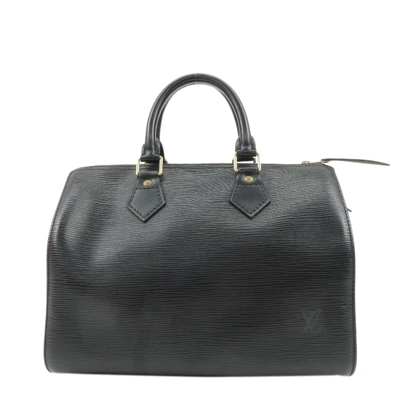 Louis Vuitton handbags with a back - zip pocket for storing valuablesLouis Vuitton Epi Speedy 25 Boston Bag Hand Bag Noir Black M43012