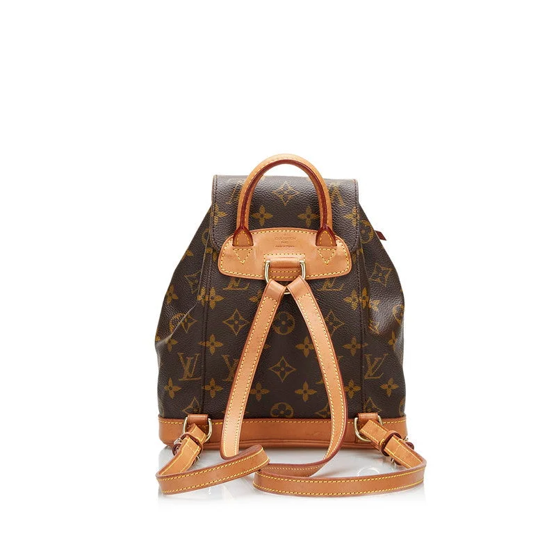 Louis Vuitton Capucines bags with smooth calfskin leather for luxuryLouis Vuitton Brown Canvas Montsouris backpack bag