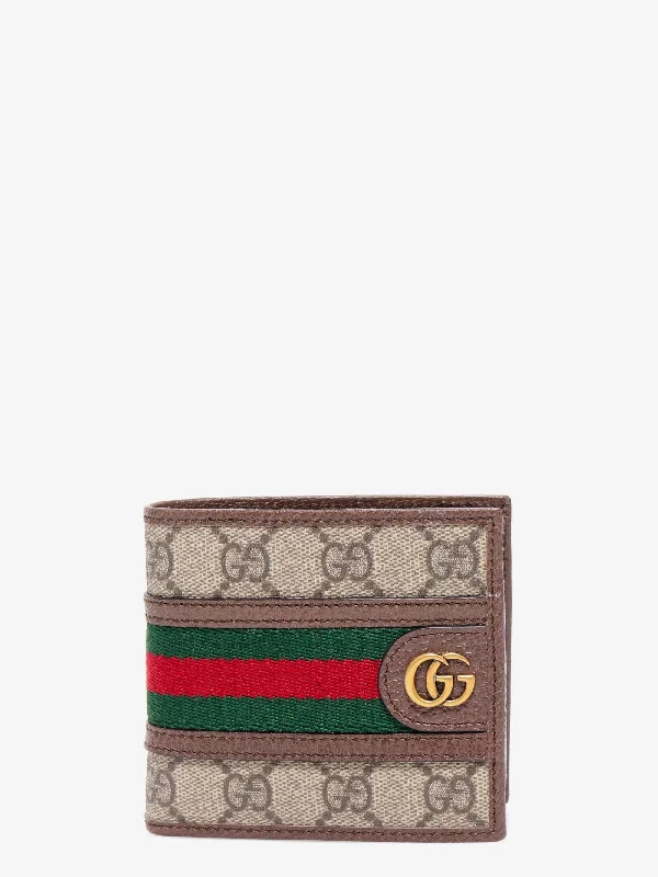 Gucci tote bags for women with a printed Gucci logoGucci Man Gucci Man Brown Wallets