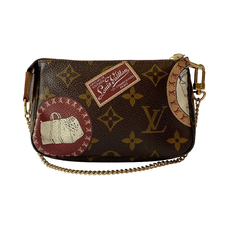 Louis Vuitton bags with a front - zip pocket for small items like keysLouis Vuitton Monogram Mini Pochette Accessoires