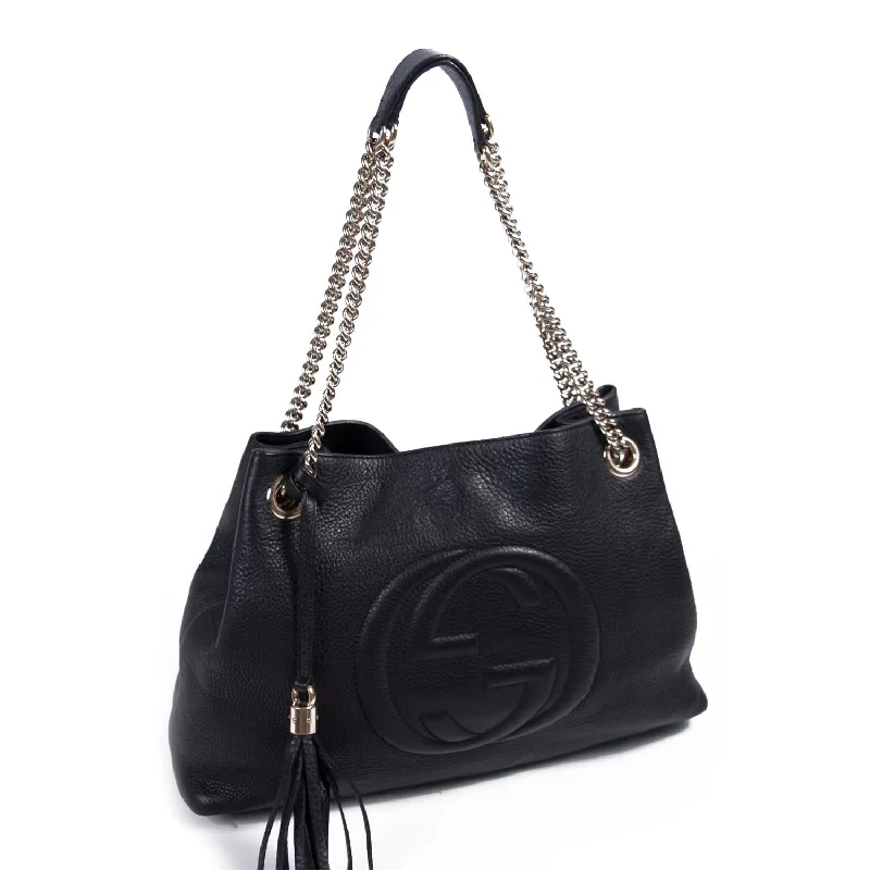 Gucci tote bags for women with a water - resistant coatingGucci Leather Soho Tote bag