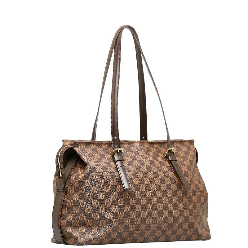 Louis Vuitton tote bags with a spacious interior and multiple pocketsLouis Vuitton Damiere Chelsea Toast Bag N51119 Brown PVC Leather Ladies Louis Vuitton