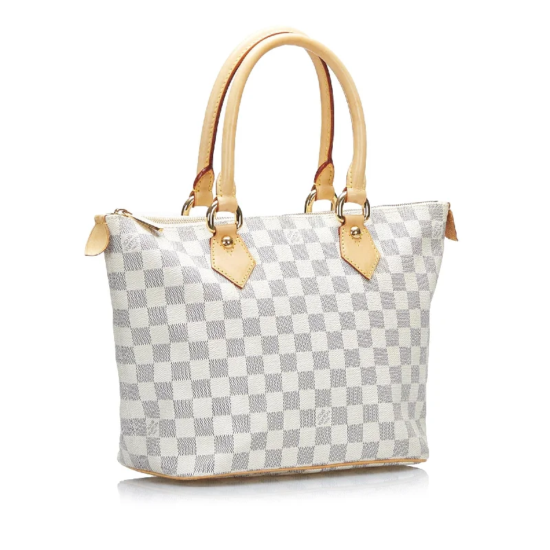 Ladies Louis Vuitton shoulder bags with a magnetic - closure flap for easeLouis Vuitton Damier Azur Saleya PM (qFprm1)