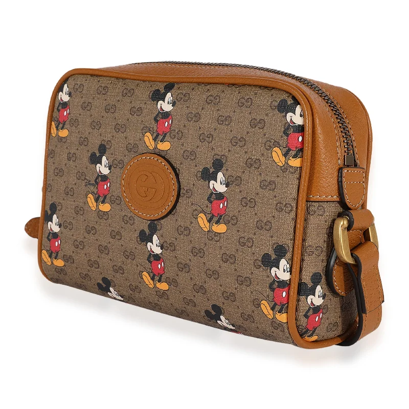 Small - sized Women Gucci shoulder bags for evening outingsGucci x Disney Vintage GG Supreme Mickey Mouse Shoulder Bag