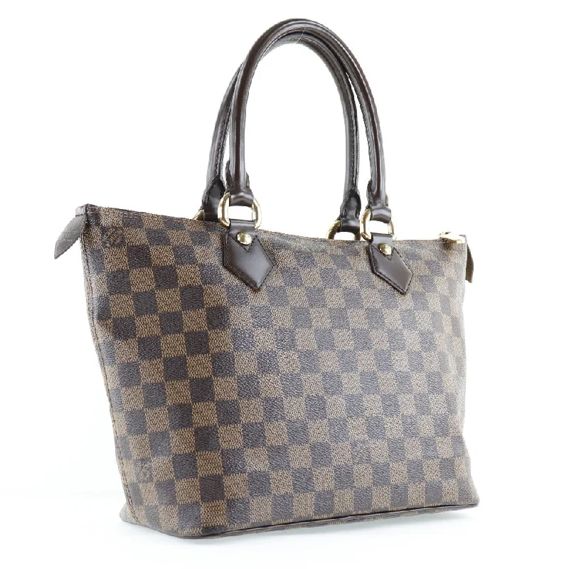 Ladies Louis Vuitton handbags with a detachable coin purse insideLouis Vuitton Brown Canvas Saleya handbag bag