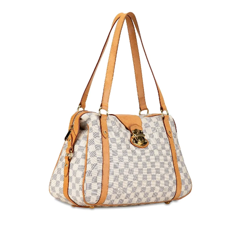 Louis Vuitton Alma bags with a leather - wrapped handle for a luxurious feelLouis Vuitton Damier Azur Stresa PM (WO1VDC)