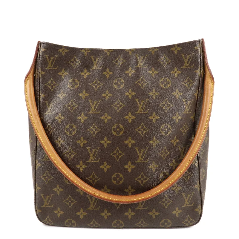 Louis Vuitton bags with a magnetic snap closure for easy accessLouis Vuitton Monogram Looping GM Shoulder Bag M51145