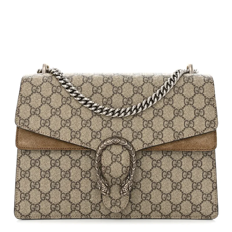 Ladies Gucci shoulder bags with a magnetic - closure flapGUCCI GG SUPREME MONOGRAM DIONYSUS SHOULDER BAG