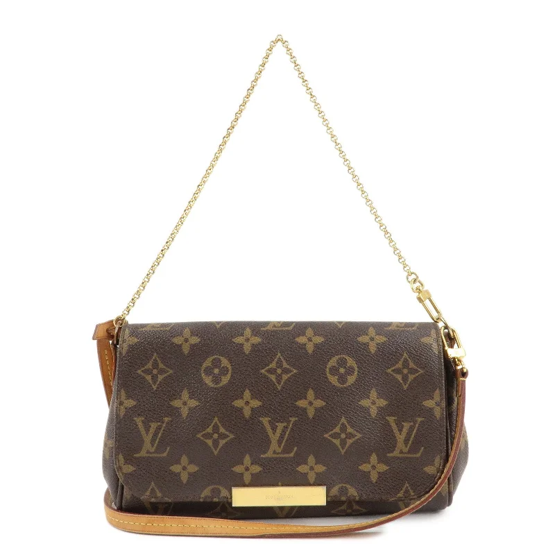 Ladies Louis Vuitton Capucines bags with a detachable shoulder strapLouis Vuitton Monogram Favorite PM 2Way Shoulder Bag M40717