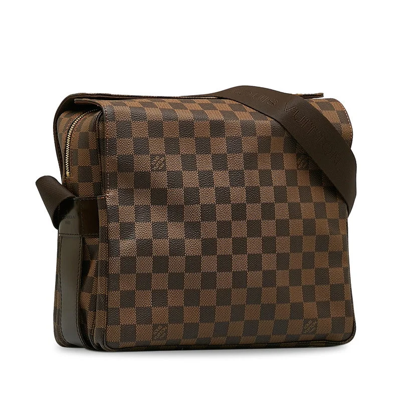 Louis Vuitton Twist bags with a snakeskin - effect panel for a bold lookLouis Vuitton Damiere Naviglio N45255 Brown PVC Leather  Louis Vuitton