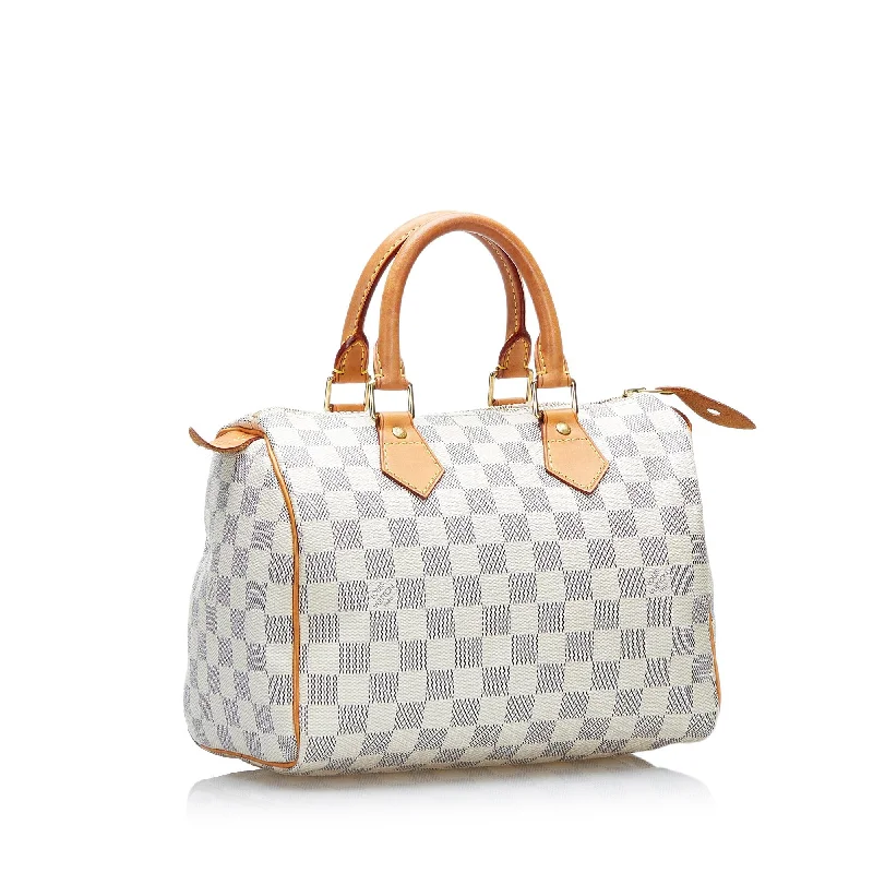 Louis Vuitton Neverfull bags with large capacity for everyday essentialsLouis Vuitton Damier Azur Speedy Bandouliere 25 (37850)