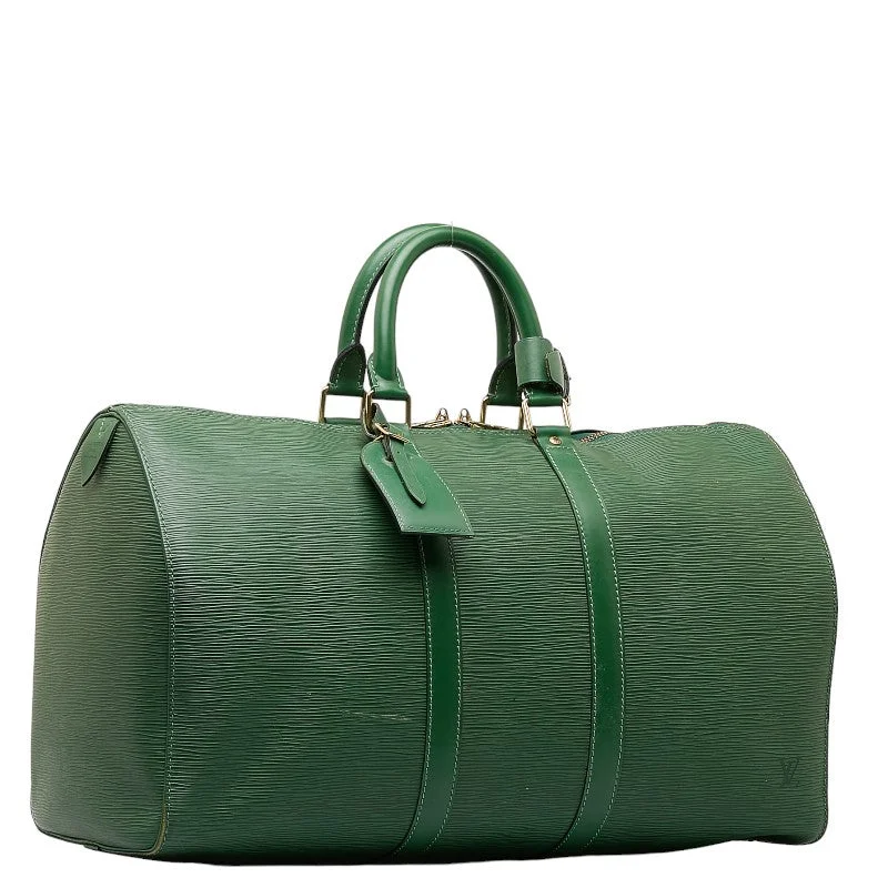 Ladies Louis Vuitton Petite Malle bags in a pastel color for a soft lookLouis Vuitton Epic Kypopur 45 Boston Bag Travel Bag M42974 Borneo Green Leather Ladies Louis Vuitton