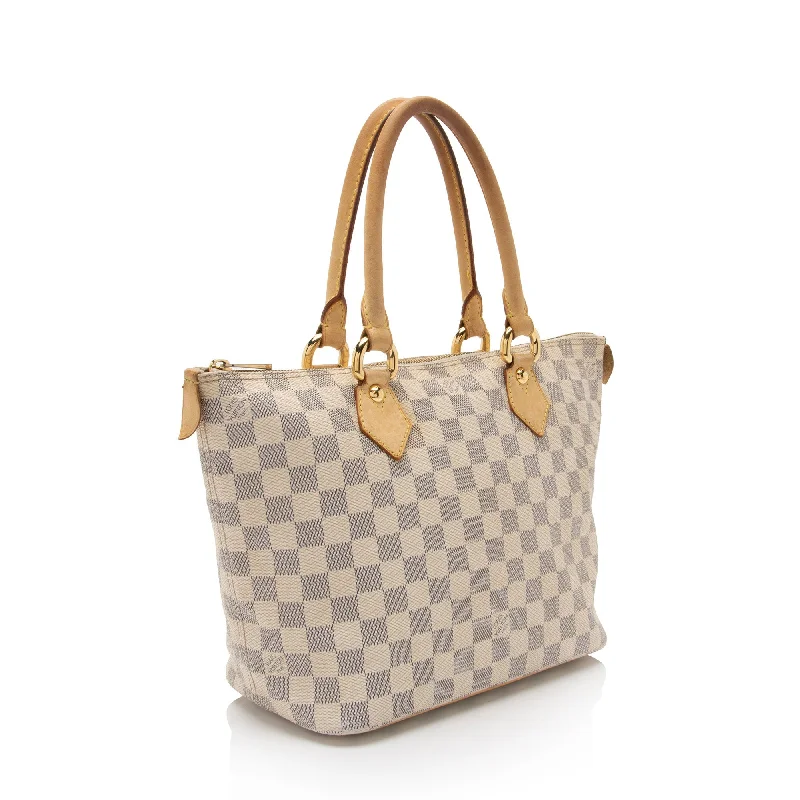 Louis Vuitton handbags with a metal - framed clasp for durabilityLouis Vuitton Damier Azur Saleya PM Tote - FINAL SALE (Z0AWuu)