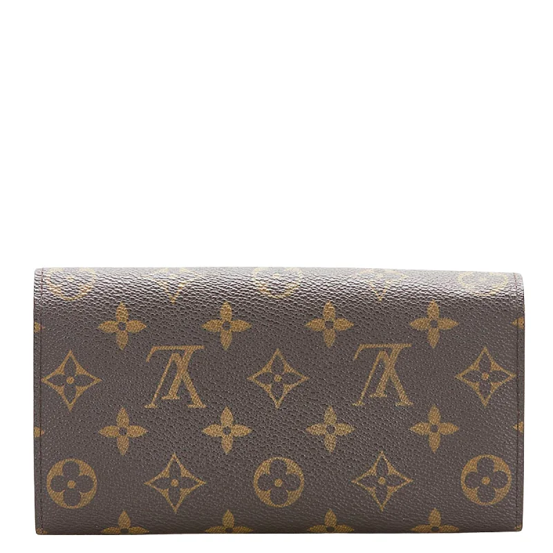 Ladies Louis Vuitton shoulder bags with a tassel decoration for charmLouis Vuitton Brown Canvas Sarah wallet accessories