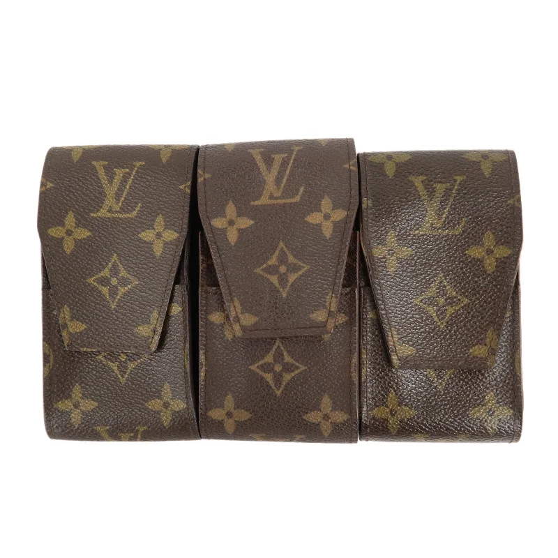 Louis Vuitton crossbody bags with a keychain holder for practicalityLouis Vuitton Set of 3 Monogram CigaretteCase M63028 M63029 M63030