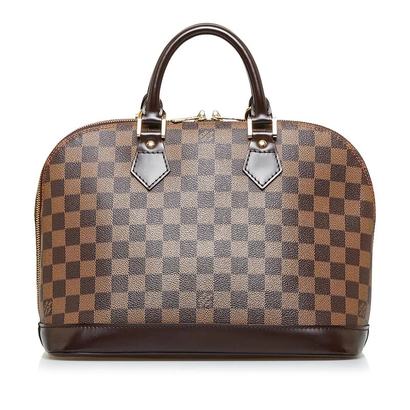 Louis Vuitton bags with a magnetic snap closure for easy accessLouis Vuitton Alma Handbag N53151 Brown PVC Leather  Louis Vuitton