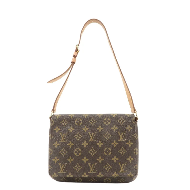 Ladies Louis Vuitton Capucines bags with a detachable shoulder strapLouis Vuitton Monogram Musette Tango Short Shoulder Bag M51257