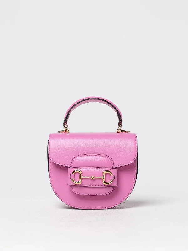 Women Gucci bags with a front - flap pocket for quick - access itemsGucci Mini Bag Woman Pink Women