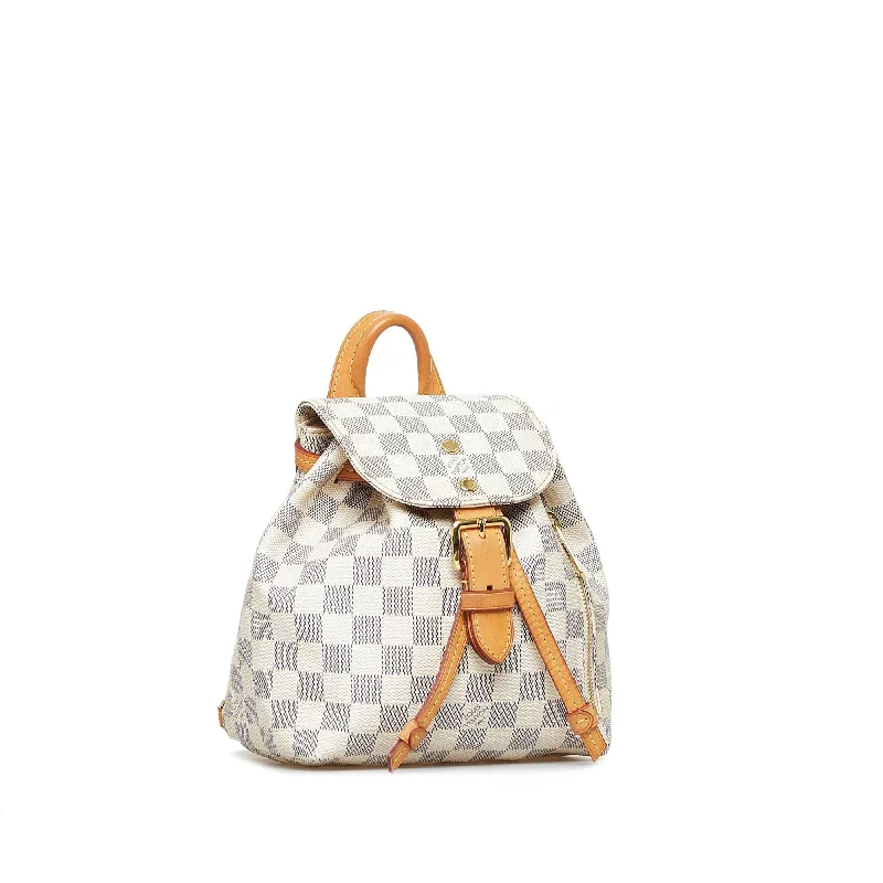 Louis Vuitton Alma bags featuring the signature top - handle designLouis Vuitton Damier Azur Sperone BB (HjSK3m)