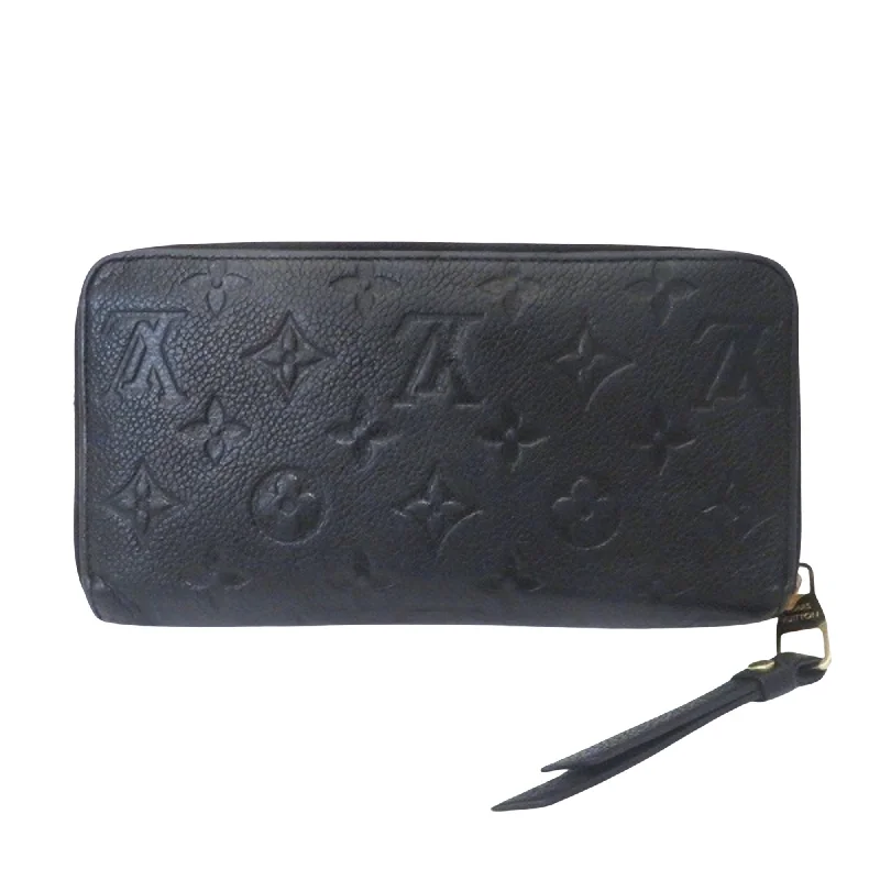 Louis Vuitton Alma bags with a leather - wrapped handle for a luxurious feelLouis Vuitton Black Leather Zippy wallet wallet accessories