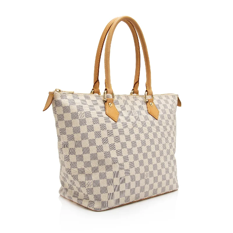 Louis Vuitton Twist bags with a snakeskin - effect panel for a bold lookLouis Vuitton Damier Azur Saleya MM Tote (23032)