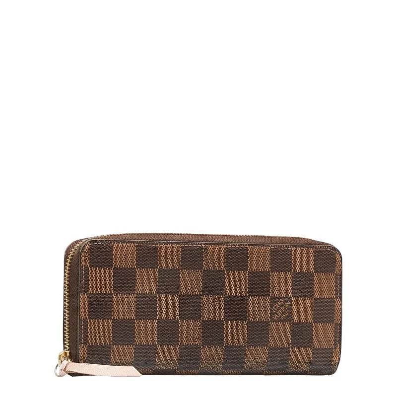 Louis Vuitton Neverfull bags with large capacity for everyday essentialsLouis Vuitton Damier Long Wallet Portefeuile Clemence N41626 Rose Pink Brown