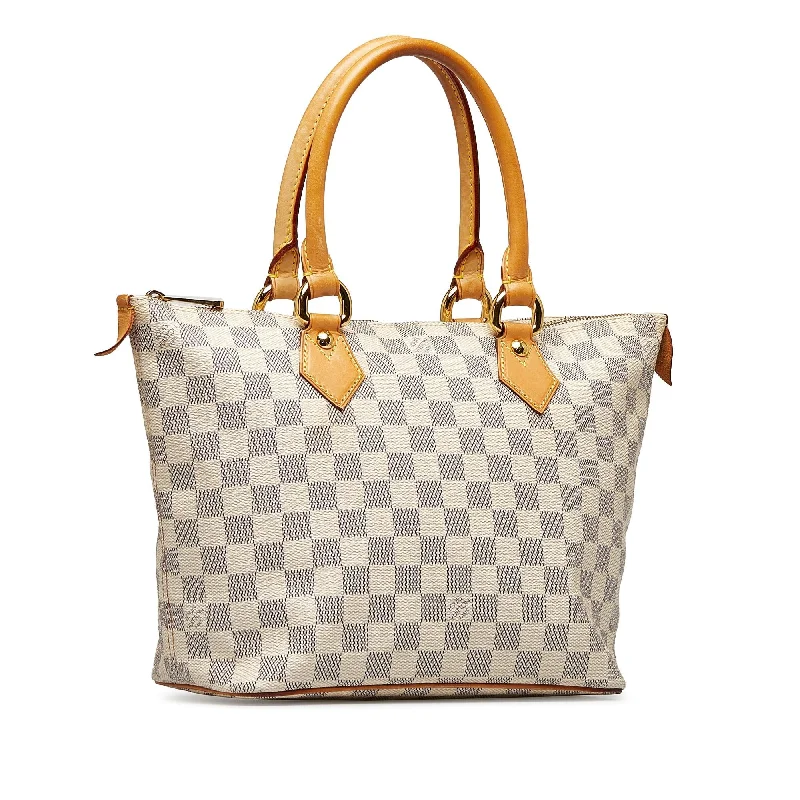 Louis Vuitton tote bags with a double - handle and shoulder - strap optionLouis Vuitton Damier Azur Saleya PM (JviEf0)