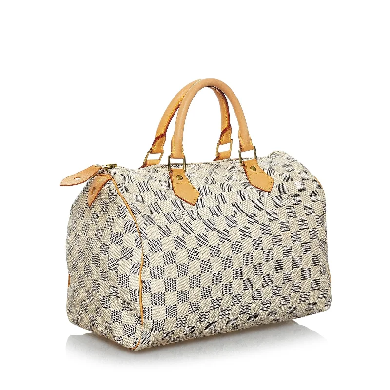 Louis Vuitton Speedy bags in monogram canvas for a classic lookLouis Vuitton Damier Azur Speedy 30 (36754)