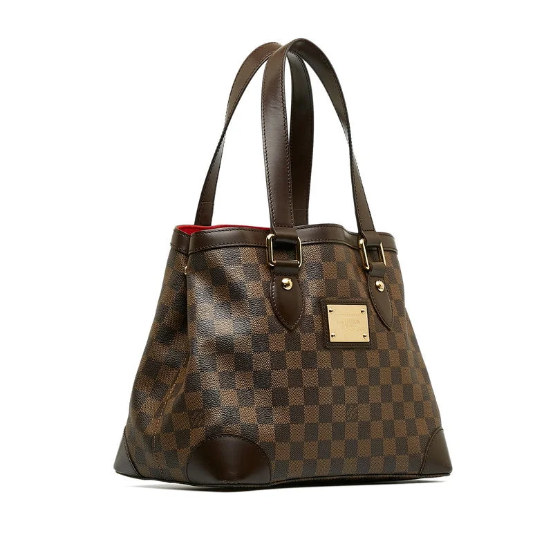 Louis Vuitton backpacks with a multi - pocket organization for functionalityLouis Vuitton Damiere Hamsteed PM Tote Bag N51205 Brown PVC Leather Ladies Louis Vuitton