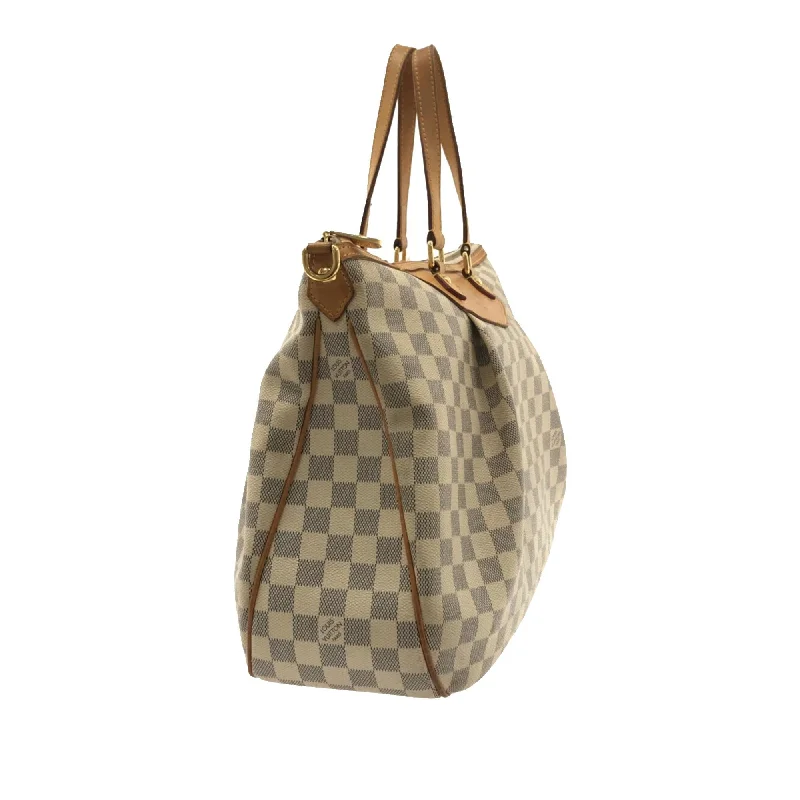 Louis Vuitton Petite Malle bags with a hard - shell structure for uniquenessLouis Vuitton Damier Azur Siracusa GM (JVhaxK)