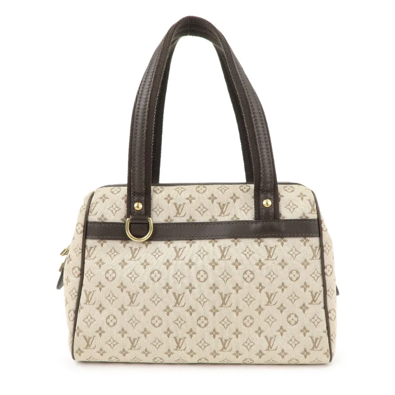 Louis Vuitton handbags with a back - zip pocket for storing valuablesLouis Vuitton Monogram Mini Josephine PM Hand Bag Khaki M92215