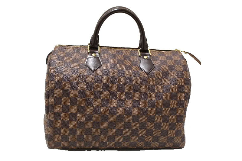 Louis Vuitton backpacks with a padded laptop compartment for travelAuthentic Louis Vuitton Damier Ebene Canvas Speedy 30 Handbag