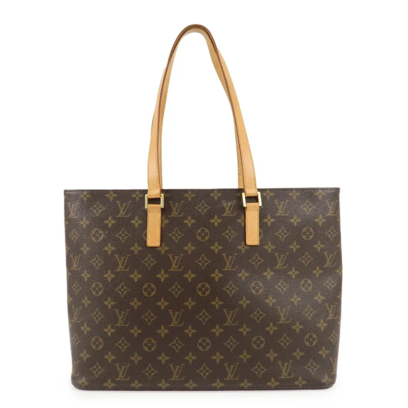 Louis Vuitton Neverfull bags with large capacity for everyday essentialsLouis Vuitton Monogram Luco Tote Bag Hand Bag Brown M51155