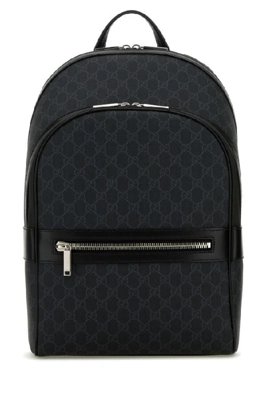 Women Gucci Sylvie bags with a leather - wrapped handleGucci Man Gg Supreme Fabric Backpack