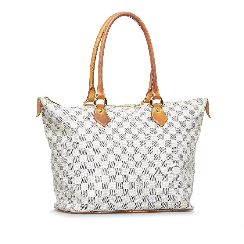 Ladies Louis Vuitton Capucines bags with gold - toned hardwareLouis Vuitton Damier Azur Saleya PM (bHyaaT)