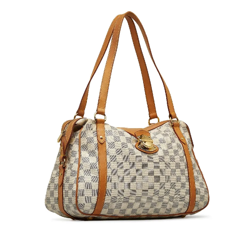 Louis Vuitton handbags with a metal - framed clasp for durabilityLouis Vuitton Damier Azur Stresa PM (sp6xzz)