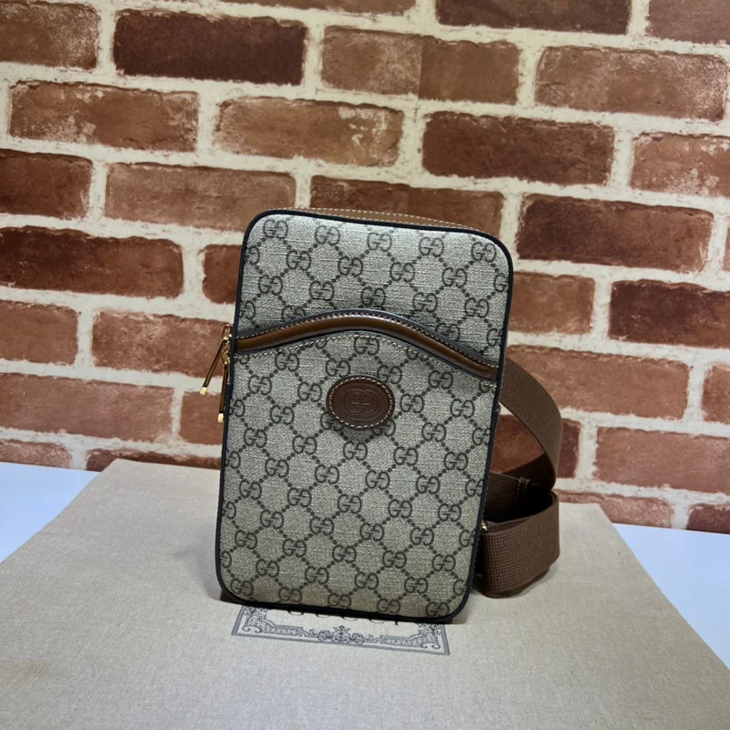 Women Gucci bags with a zip - around closure for securityWF - Gucci Bags - 11979