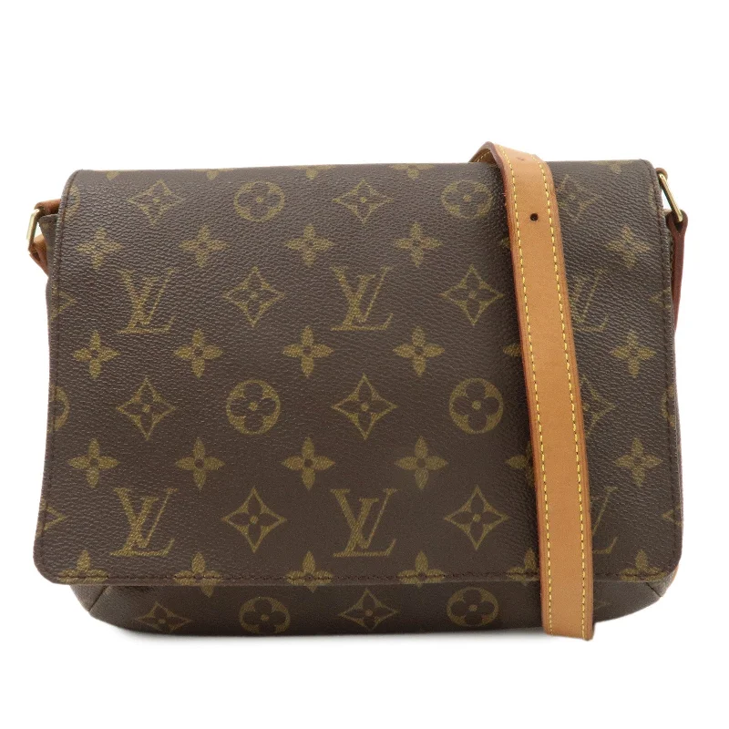 Louis Vuitton backpacks with a padded back panel for comfort during long - wearLouis Vuitton Monogram Musette Tango Short Shoulder Bag M51257