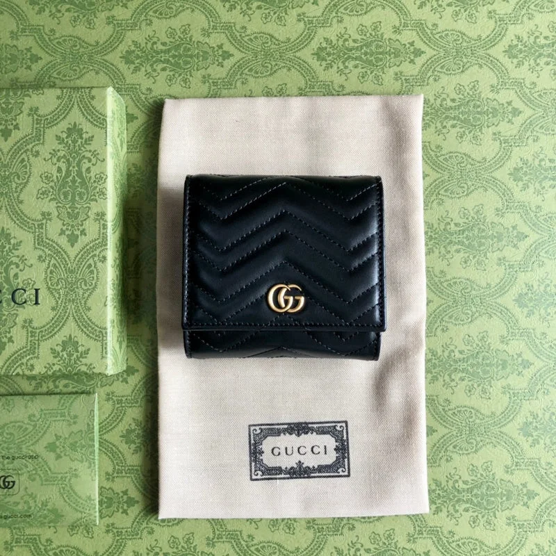 Women Gucci bags with a zip - around closure for securityWF - Gucci Bags - 12092