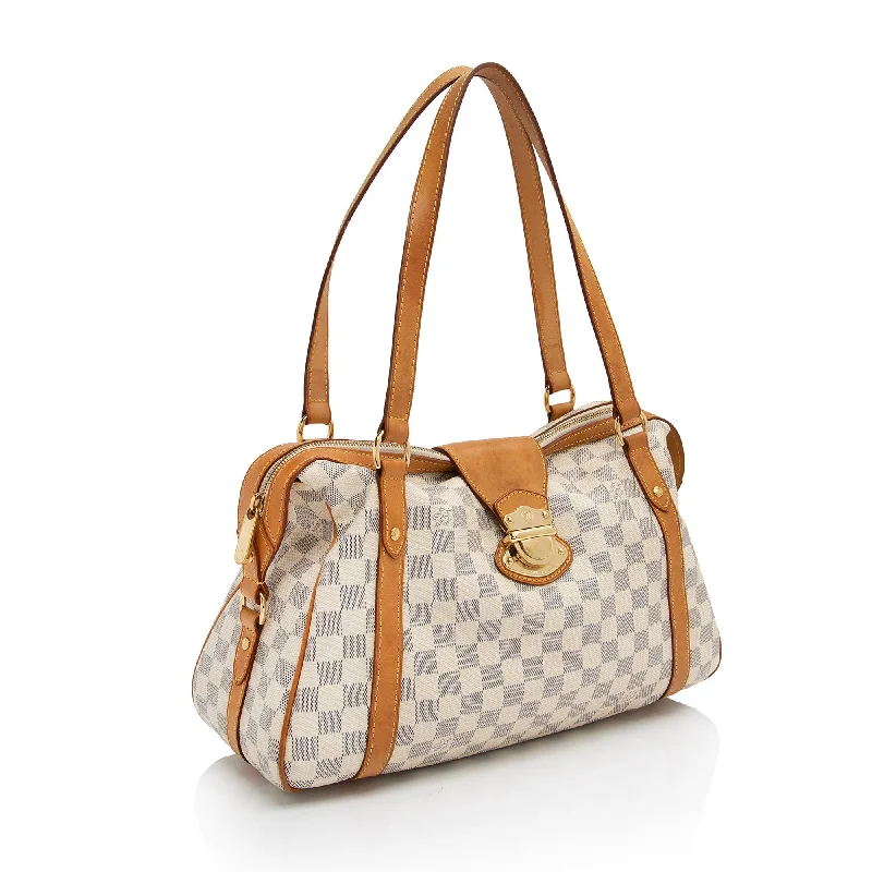 Ladies Louis Vuitton Capucines bags with gold - toned hardwareLouis Vuitton Damier Azur Stresa PM Shoulder Bag (uQbz6k)