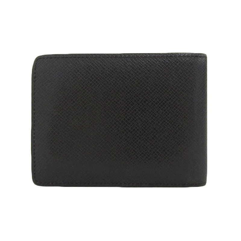 Louis Vuitton handbags with a metal - framed clasp for durabilityLouis Vuitton Black Leather  wallet accessories