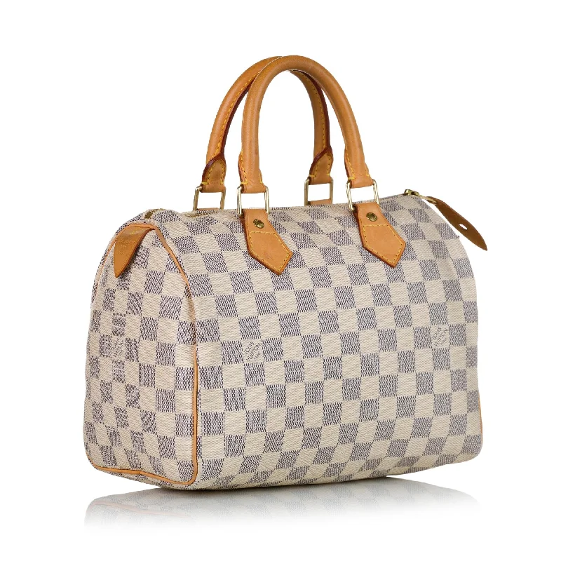 Louis Vuitton Capucines bags with smooth calfskin leather for luxuryLouis Vuitton Damier Azur Speedy 25 (33433)