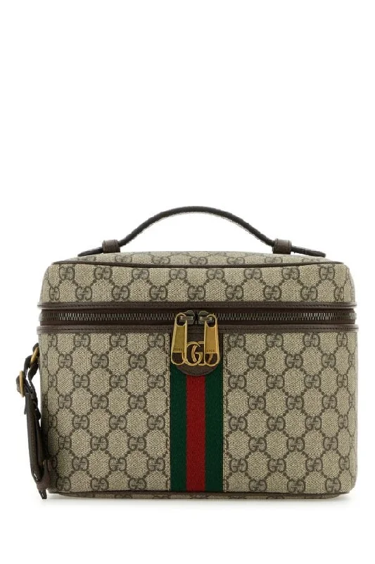 Ladies Gucci shoulder bags with a tassel decorationGucci Men Toiletry Case T.Gg Sup/Doll.Pi