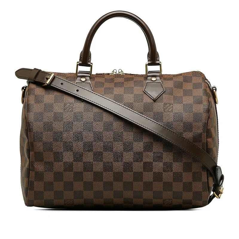 Louis Vuitton backpacks with a sleek, minimalist design for styleLouis Vuitton Speed Bandriel 30 Handbag Shoulder Bag 2WAY N41367 Brown PVC Leather Ladies Louis Vuitton