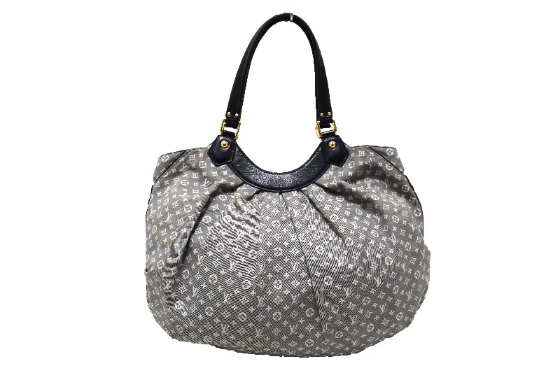 Louis Vuitton Petite Malle bags with a hard - shell structure for uniquenessAuthentic Louis Vuitton Blue Idylle Monogram Canvas Fantaisie Shoulder Bag