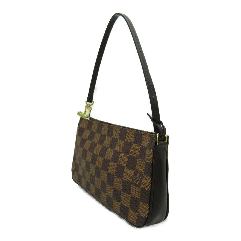 Louis Vuitton tote bags with a spacious interior and multiple pocketsLOUIS VUITTON Accessory pouch Brown Ebene Damier PVC coated canvas N51983