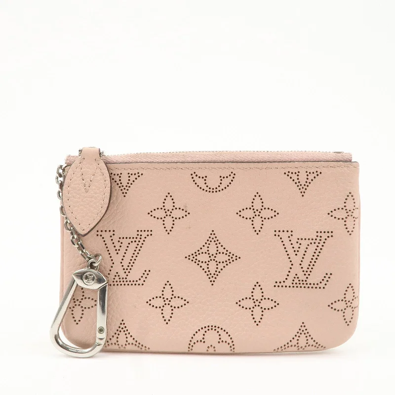 Louis Vuitton crossbody bags with a keychain holder for practicalityLouis Vuitton Monogram Mahina Pochette Cles Magnolia Pink M69508